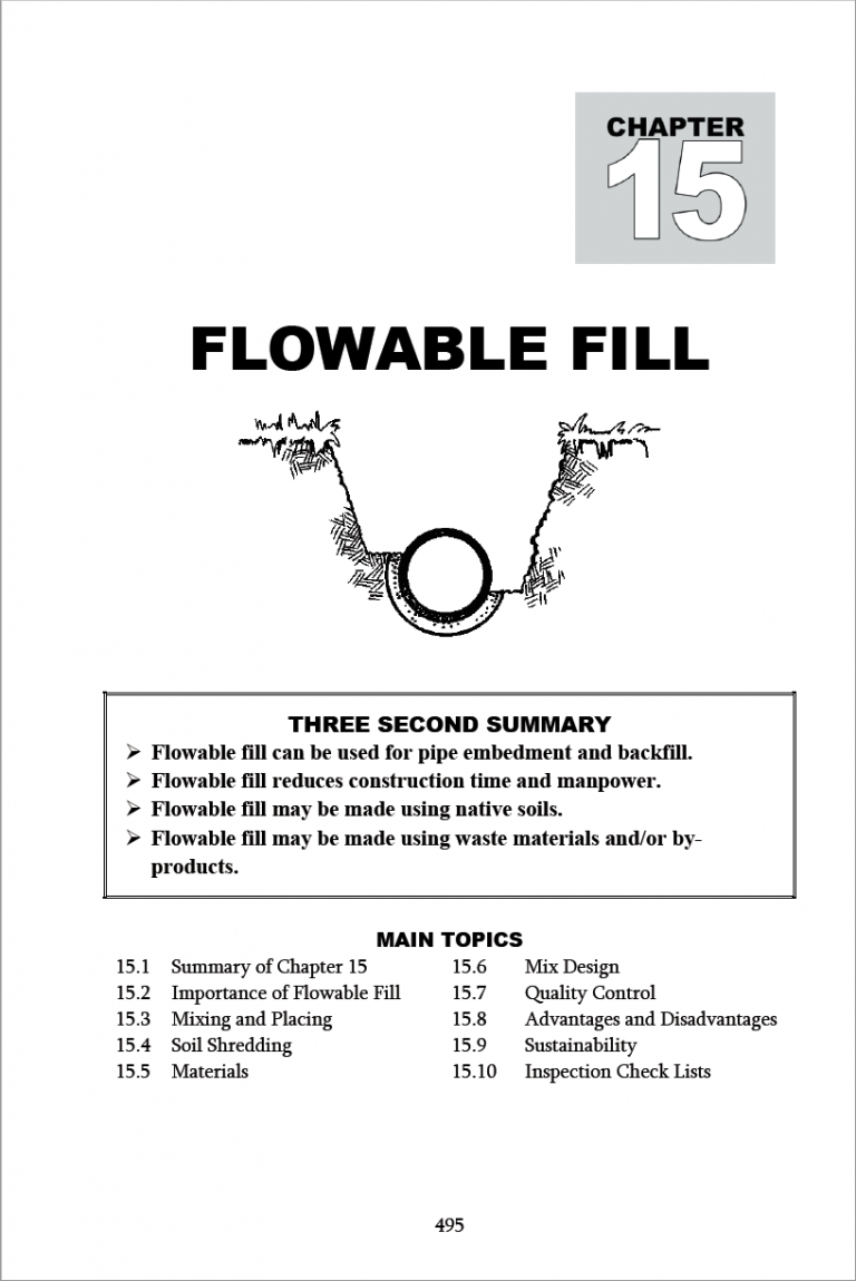 Flowable Fill Flowable Fill