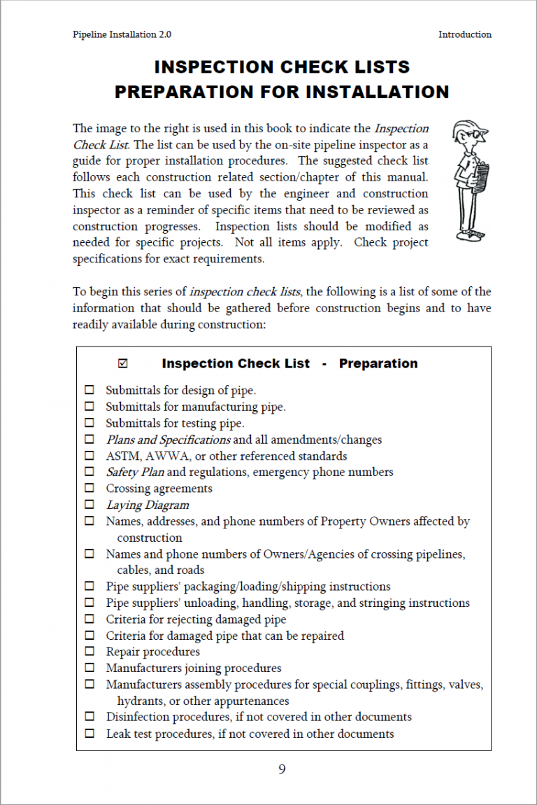 Preparation for Installation Checklist Preparation for Installation Checklist